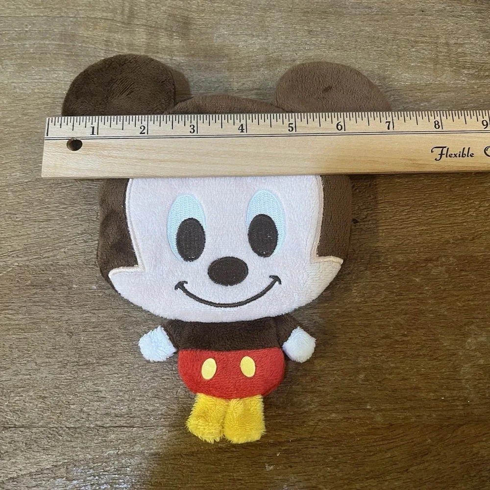 Official Disney Mickey Mouse Plush Pass Case ID Holder Coin Purse Wallet Rare